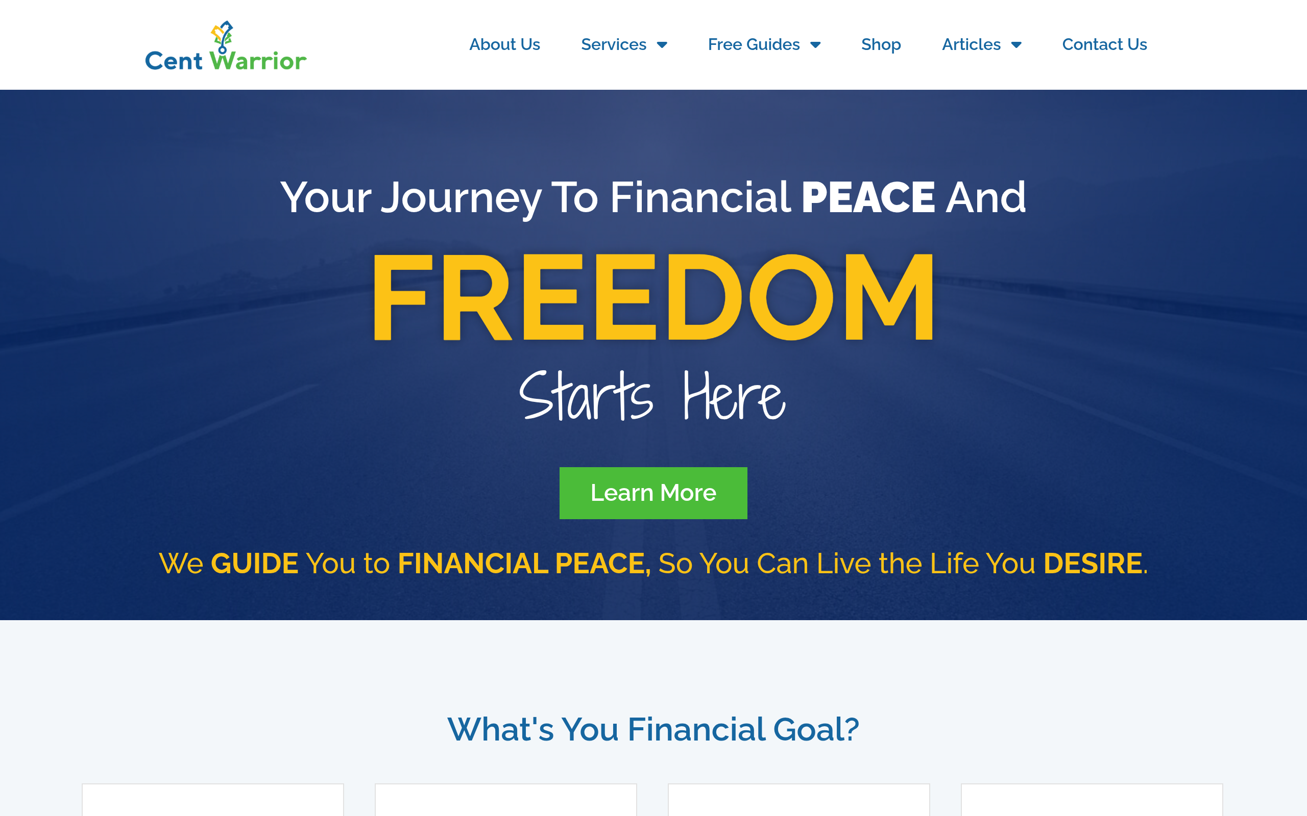 CentWarrior website screenshot