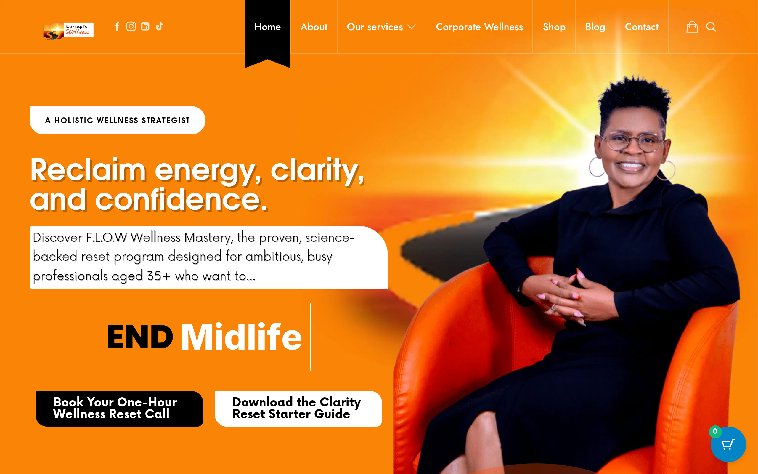 My Road Map To Wellness website screenshot
